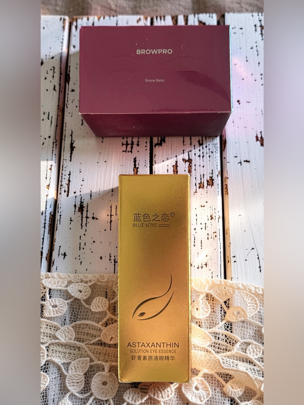 Browpro Eyebrow Simone Stamp Natural Light Brown/Astaxanthin Solution New Sealed